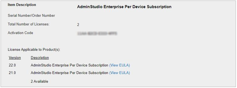 AdminStudio Enterprise Per Device Subscription